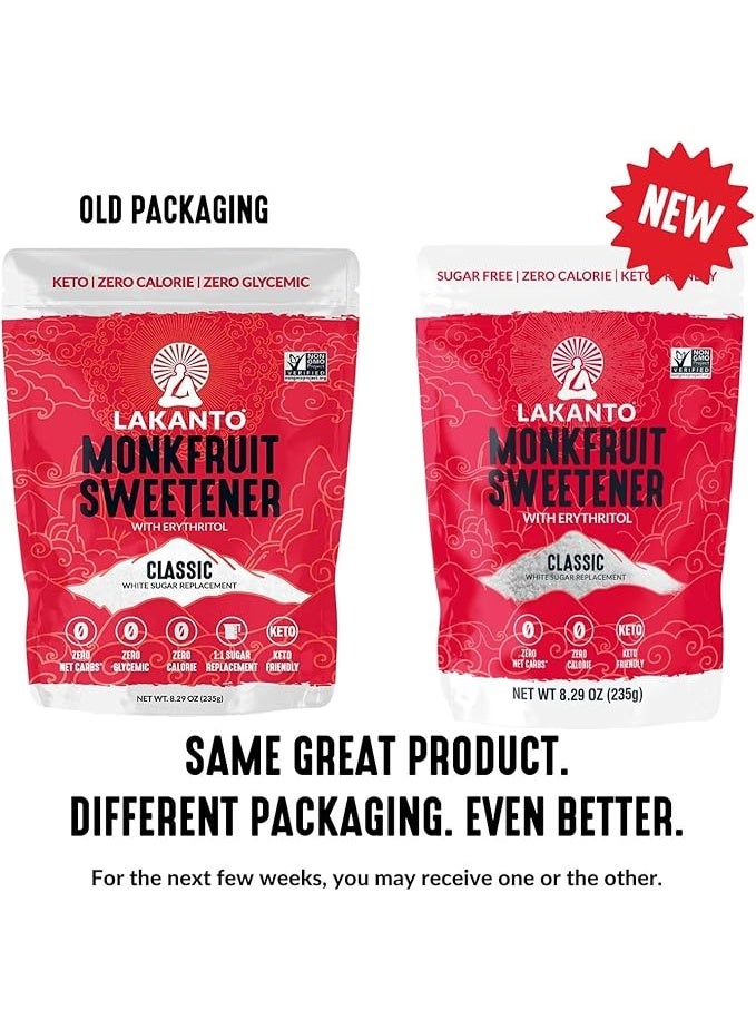 LAKANTO Monk Fruit Sweetener with Erythritol Classic 8.29 lb (235 g) - Image 3